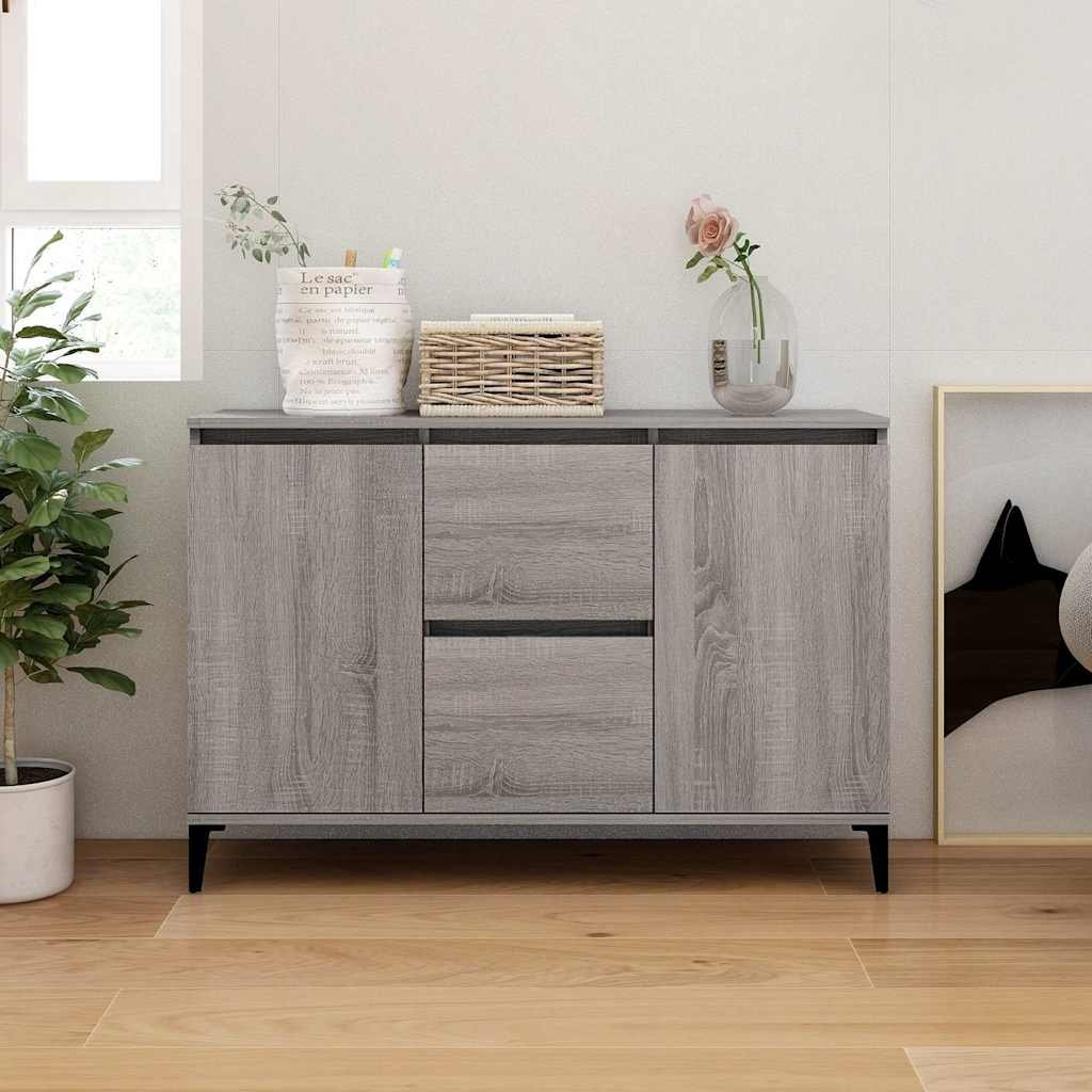 vidaXL Senkki harmaa Sonoma 102x35x70 cm tekninen puu