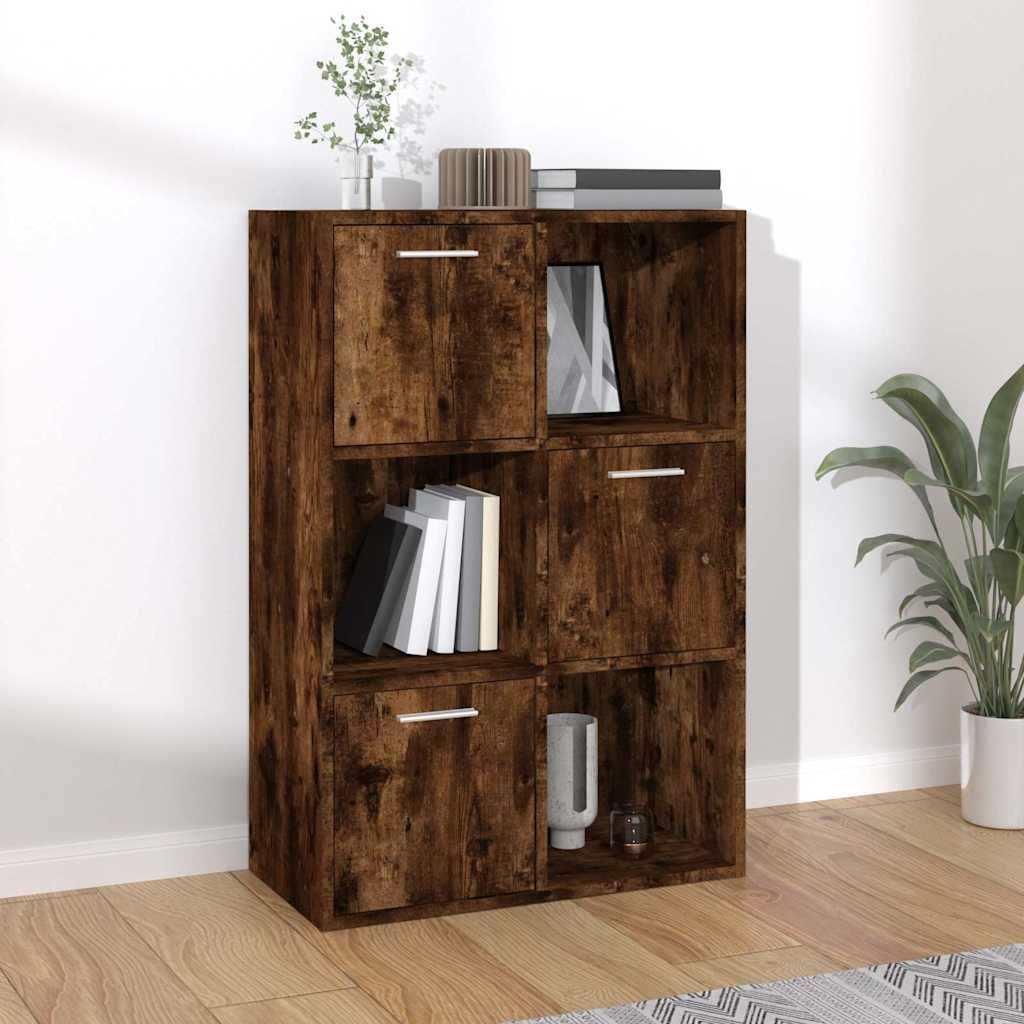 vidaXL Säilytyskaappi savutammi 60x29,5x90 cm