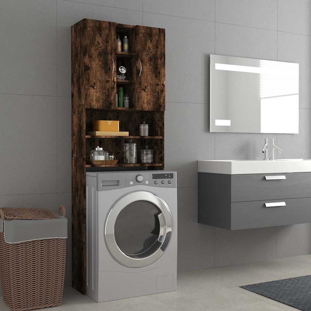 vidaXL Pesukonekaappi savutammi 64x25,5x190 cm
