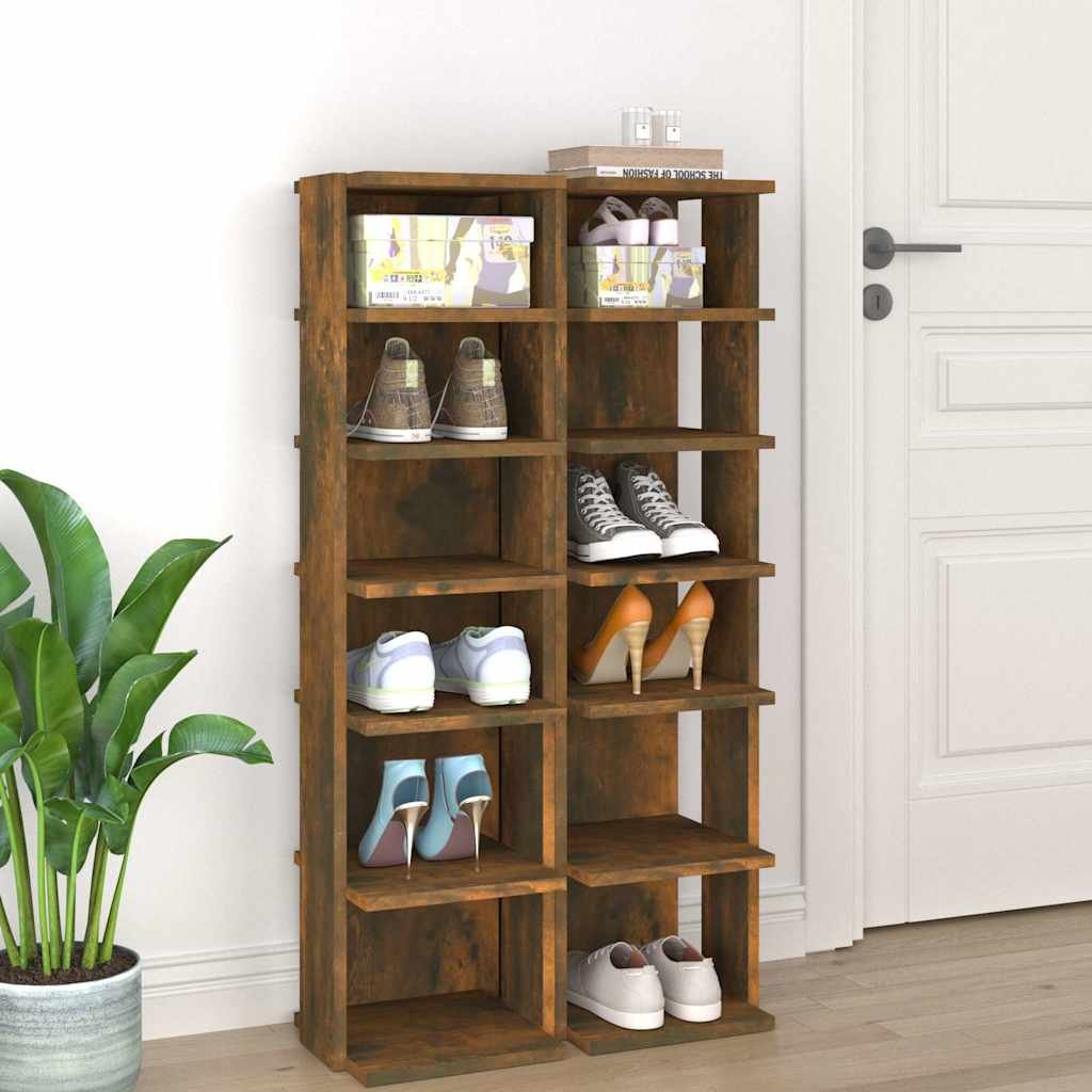 vidaXL Kenkätelineet 2 kpl savutammi 27,5x27x102 cm tekninen puu