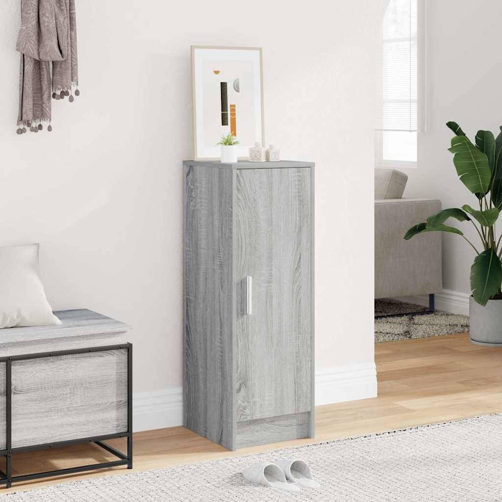 vidaXL Kenkäteline harmaa Sonoma 32x35x92 cm tekninen puu