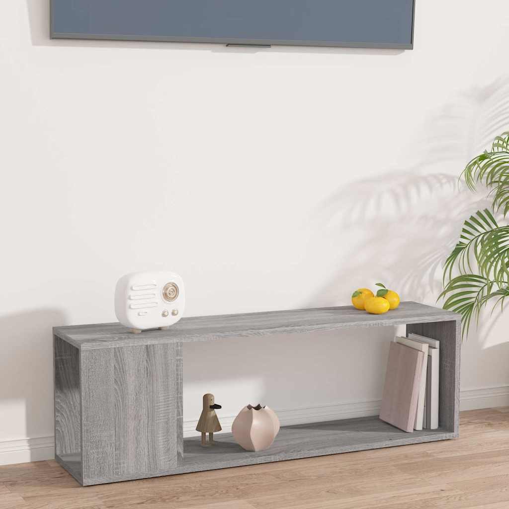 vidaXL TV-taso harmaa Sonoma 100x24x32 cm tekninen puu