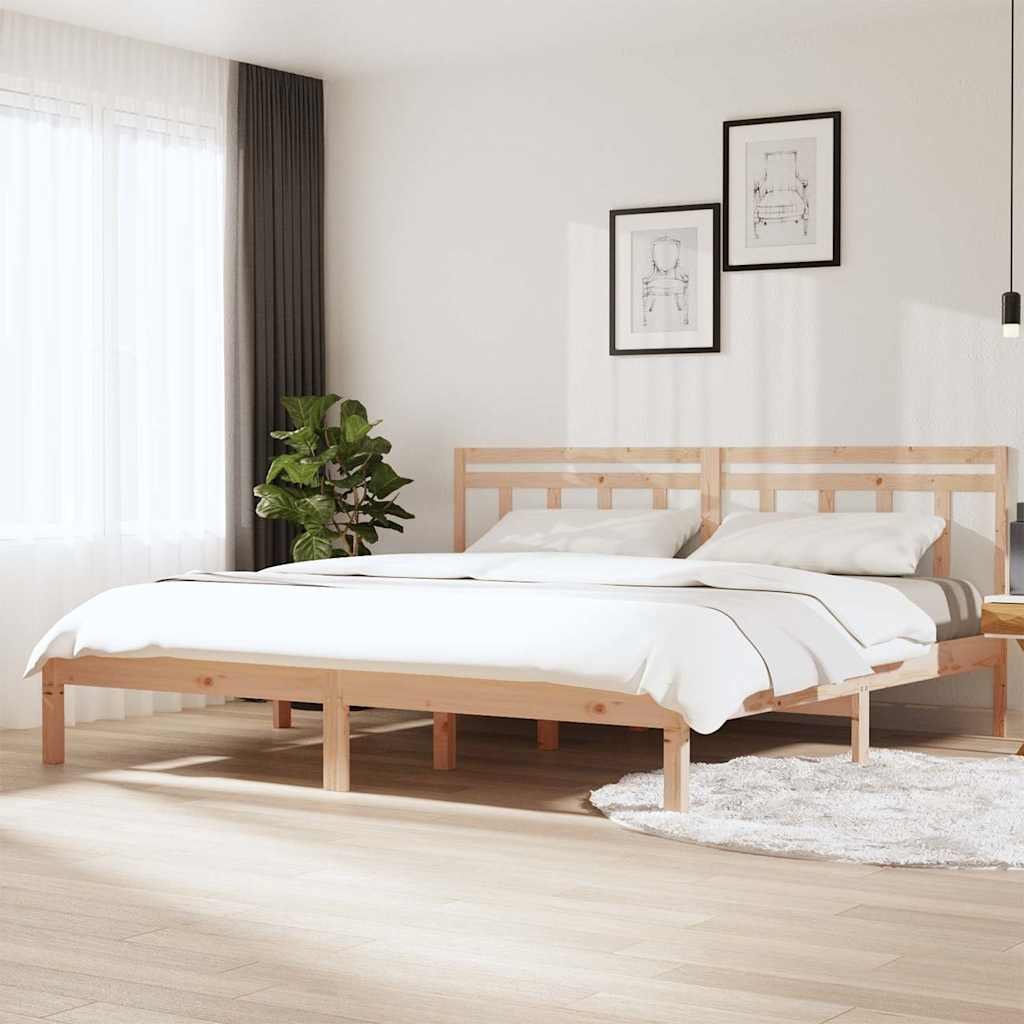 vidaXL Sängynrunko 180x200 cm Super King täysi puu