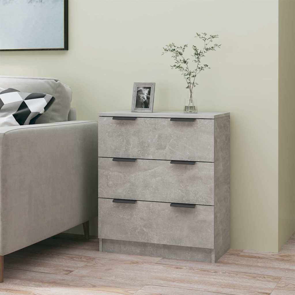 vidaXL Senkki betoninharmaa 60x30x70 cm tekninen puu