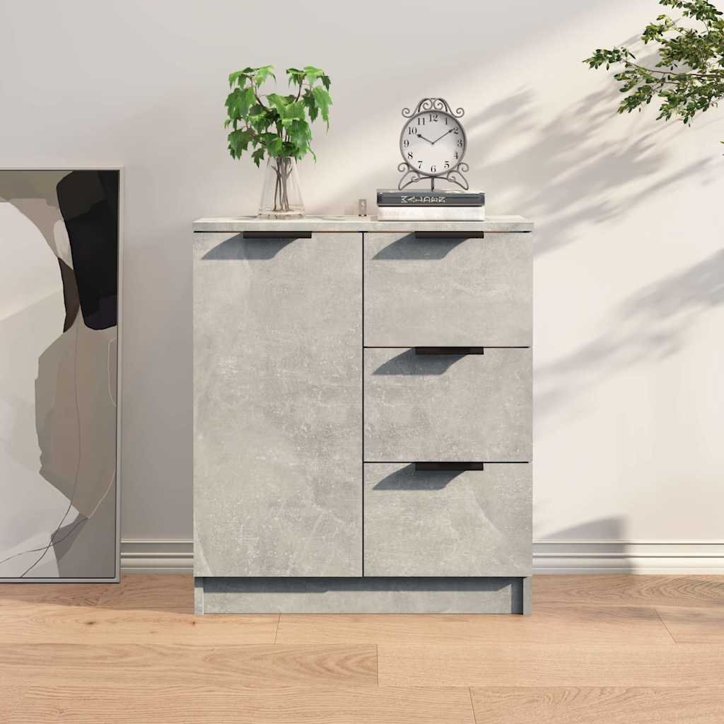 vidaXL Senkki betoninharmaa 60x30x70 cm tekninen puu