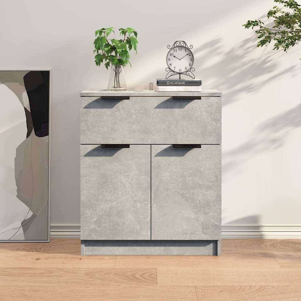 vidaXL Senkki betoninharmaa 60x30x70 cm tekninen puu