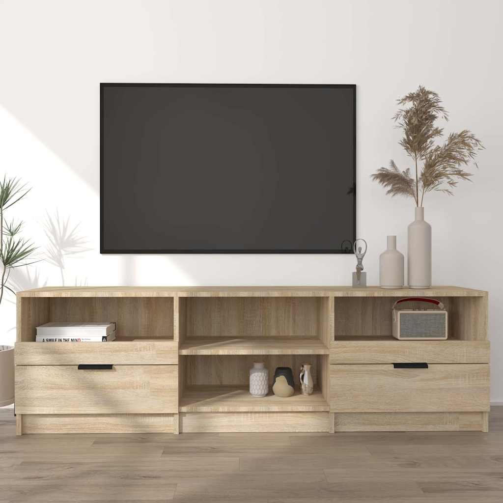 vidaXL TV-taso Sonoma-tammi 150x33,5x45 cm tekninen puu