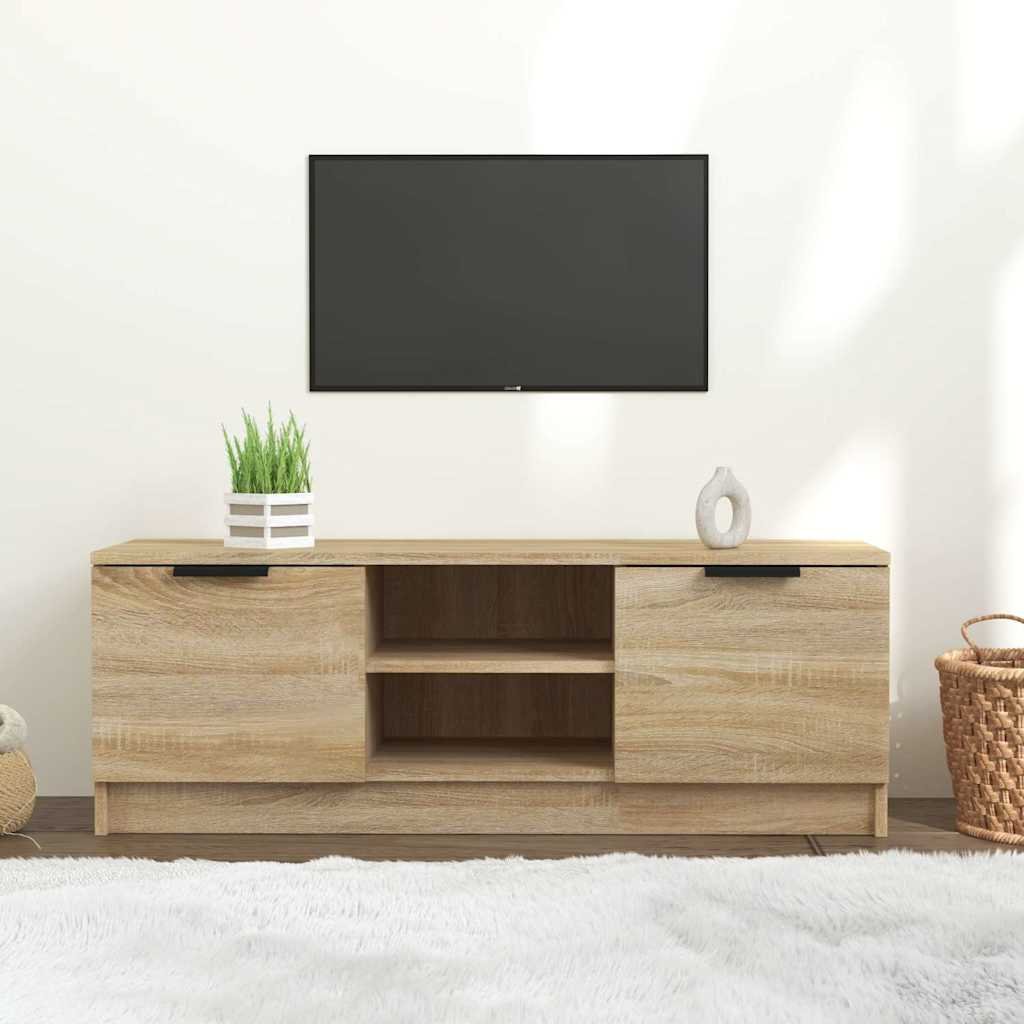 vidaXL TV-taso Sonoma-tammi 102x35x36,5 cm tekninen puu