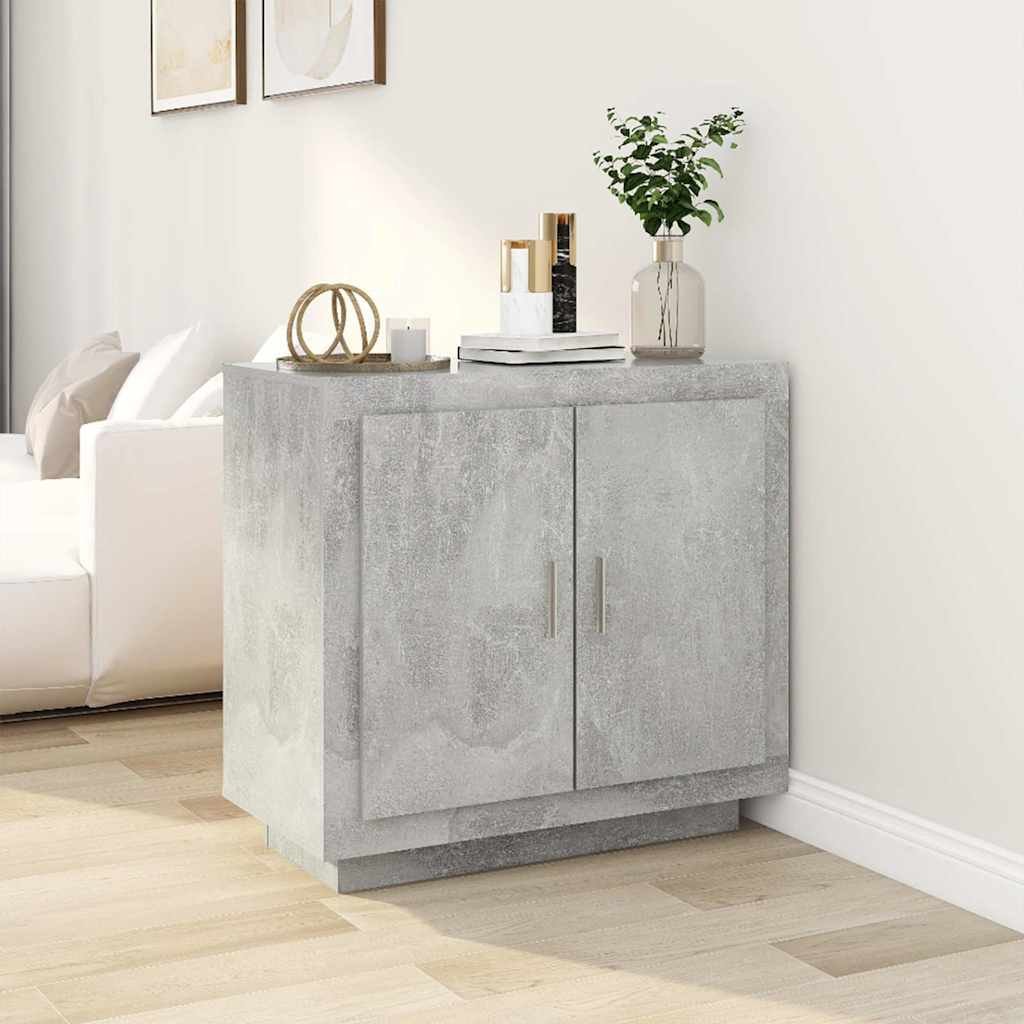 vidaXL Senkki betoninharmaa 80x40x75 cm tekninen puu