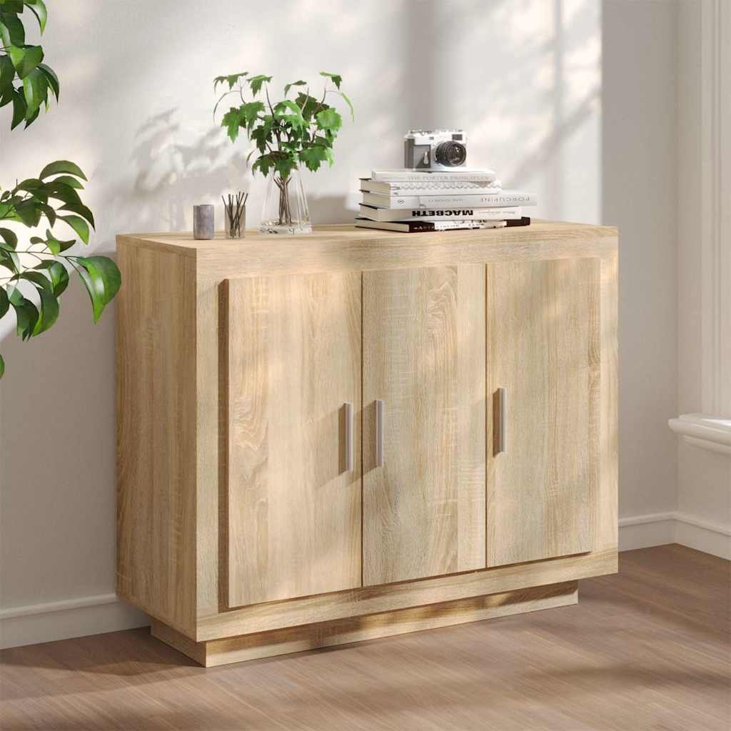 vidaXL Senkki Sonoma-tammi 92x35x75 cm tekninen puu