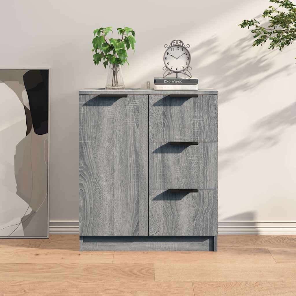 vidaXL Senkki harmaa Sonoma 60x30x70 cm tekninen puu