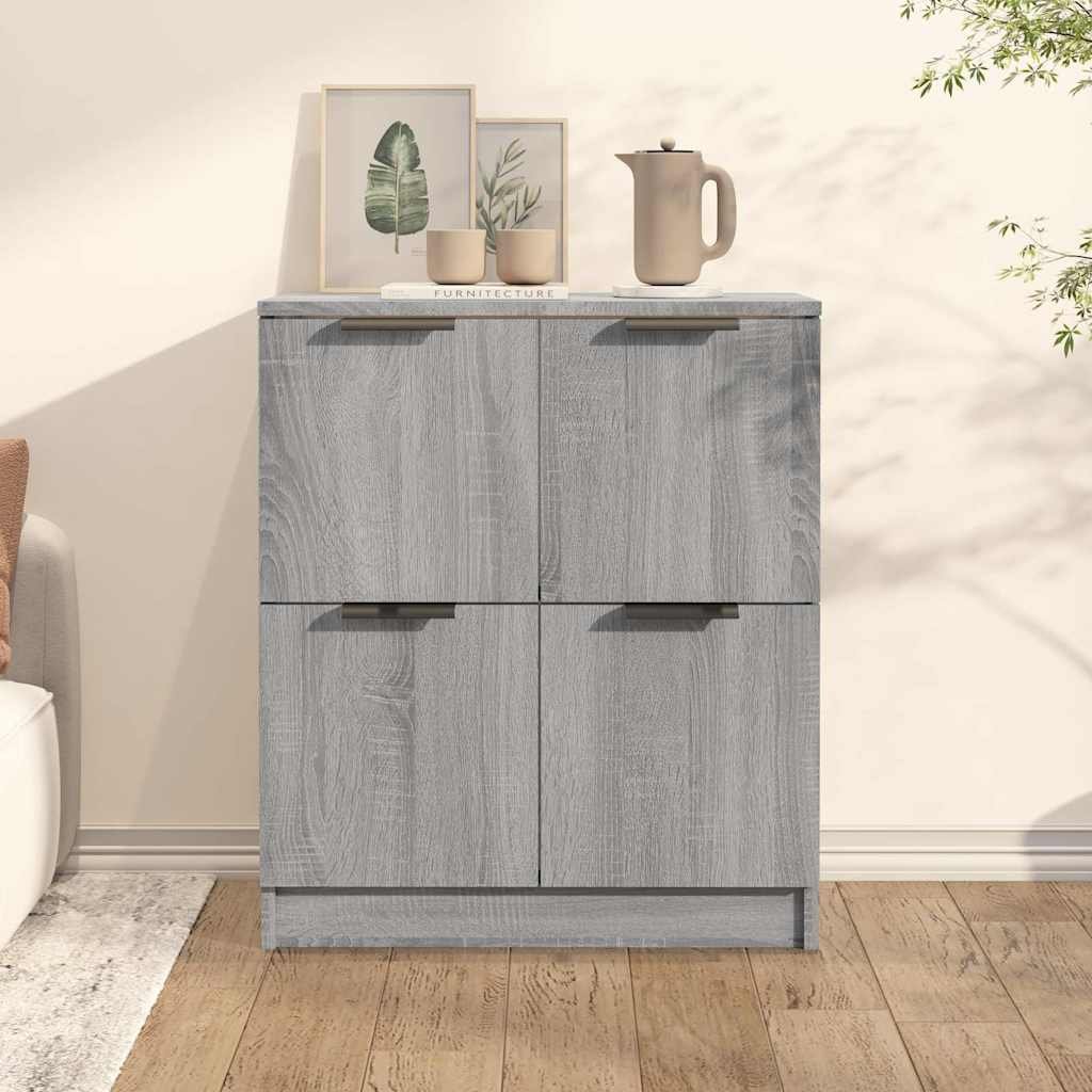 vidaXL Senkki harmaa Sonoma 60x30x70 cm tekninen puu