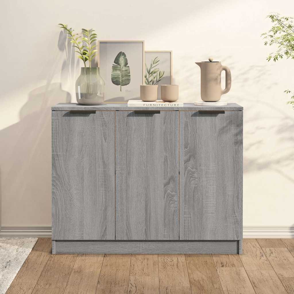 vidaXL Senkki harmaa Sonoma 90,5x30x70 cm tekninen puu