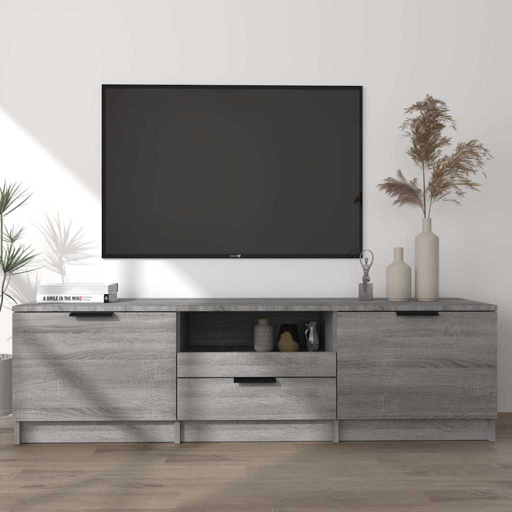 vidaXL TV-taso harmaa Sonoma 140x35x40 cm tekninen puu