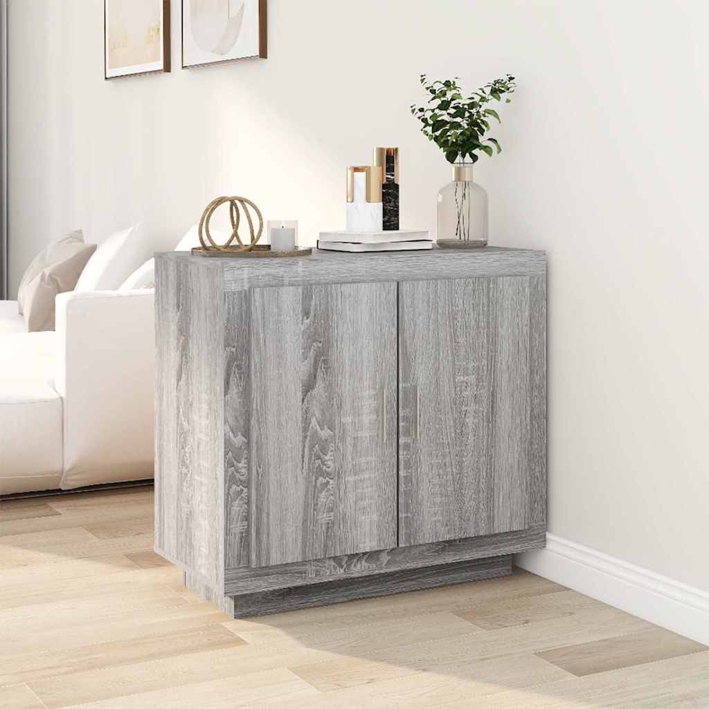vidaXL Senkki harmaa Sonoma 80x40x75 cm tekninen puu