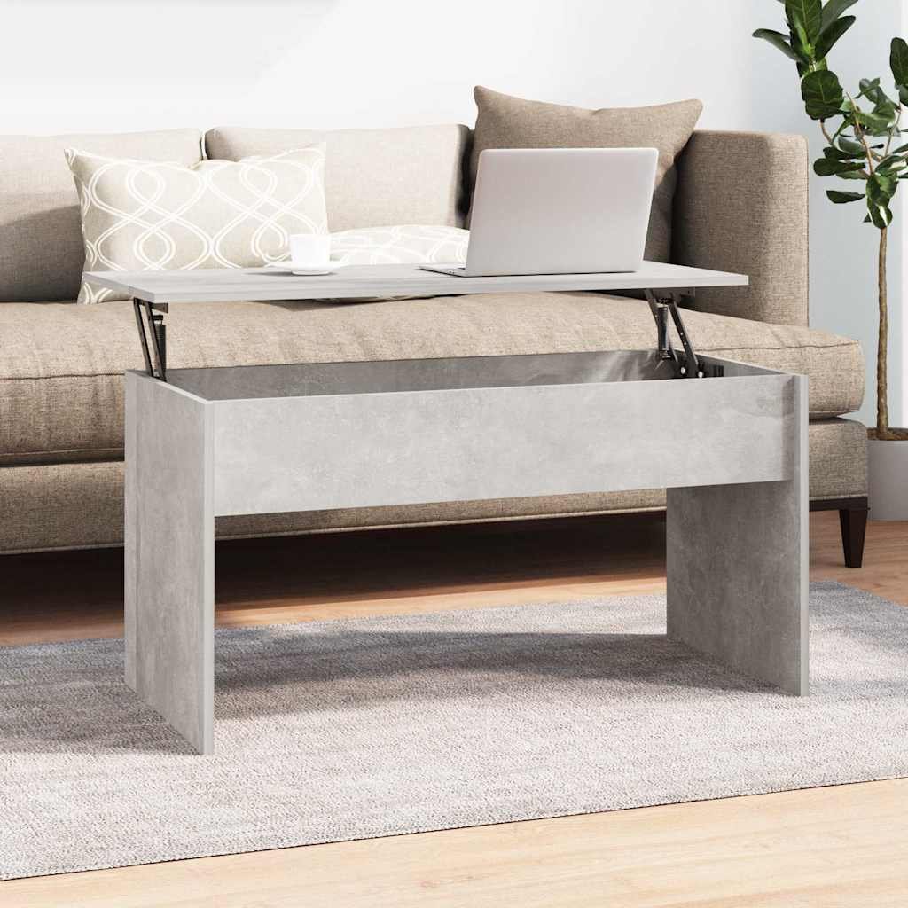 vidaXL Sohvapöytä betoninharmaa 102x50,5x52,5 cm tekninen puu