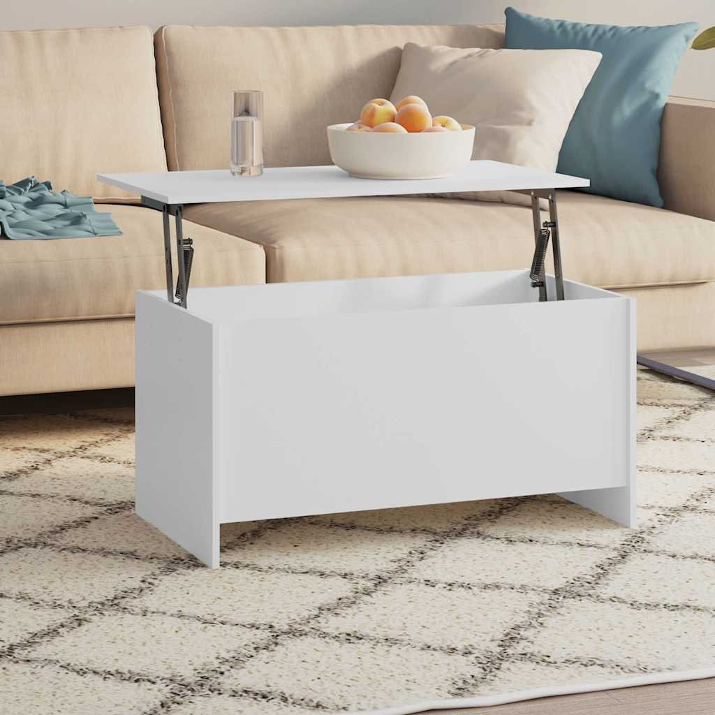 vidaXL Sohvapöytä valkoinen 102x55,5x52,5 cm tekninen puu