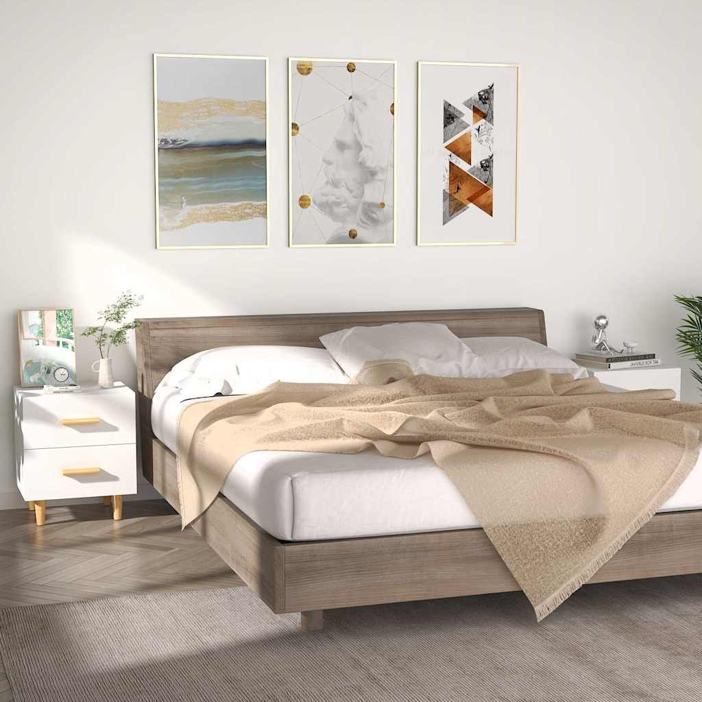 vidaXL Yöpöydät 2 kpl valkoinen 40x35x47,5 cm