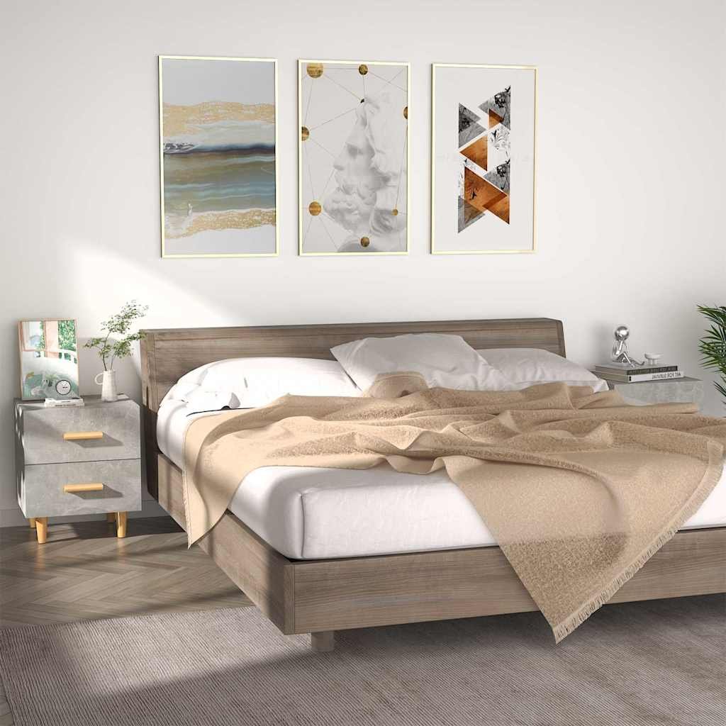 vidaXL Yöpöydät 2 kpl betoninharmaa 40x35x47,5 cm