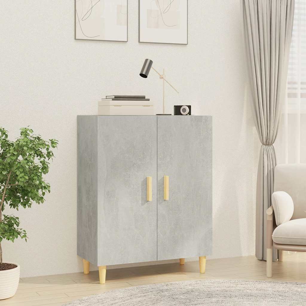 vidaXL Senkki betoninharmaa 70x34x90 cm tekninen puu