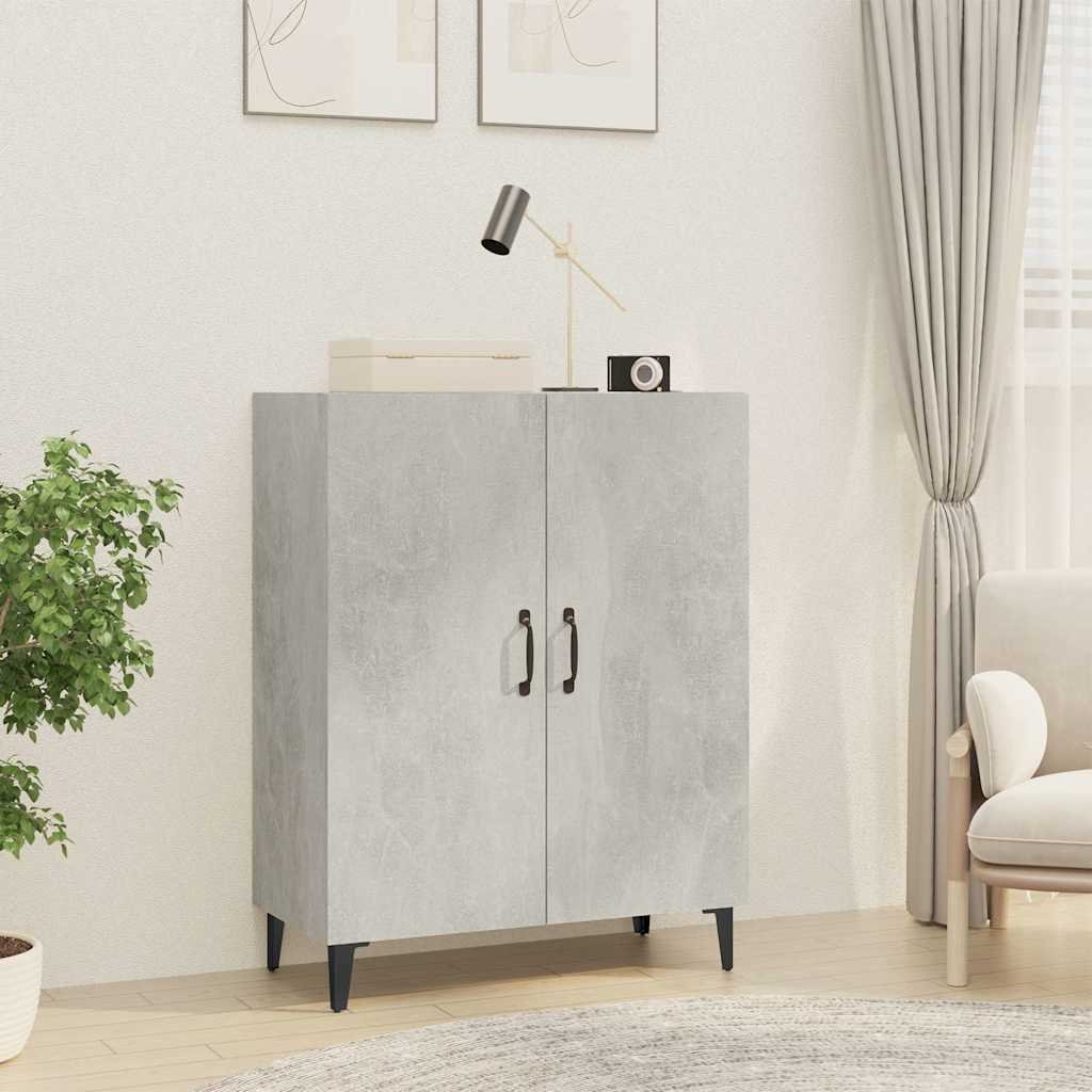 vidaXL Senkki betoninharmaa 70x34x90 cm tekninen puu