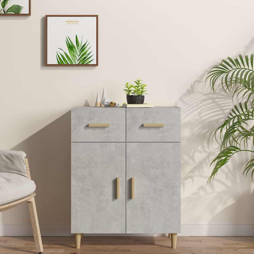 vidaXL Senkki betoninharmaa 69,5x34x89 cm tekninen puu