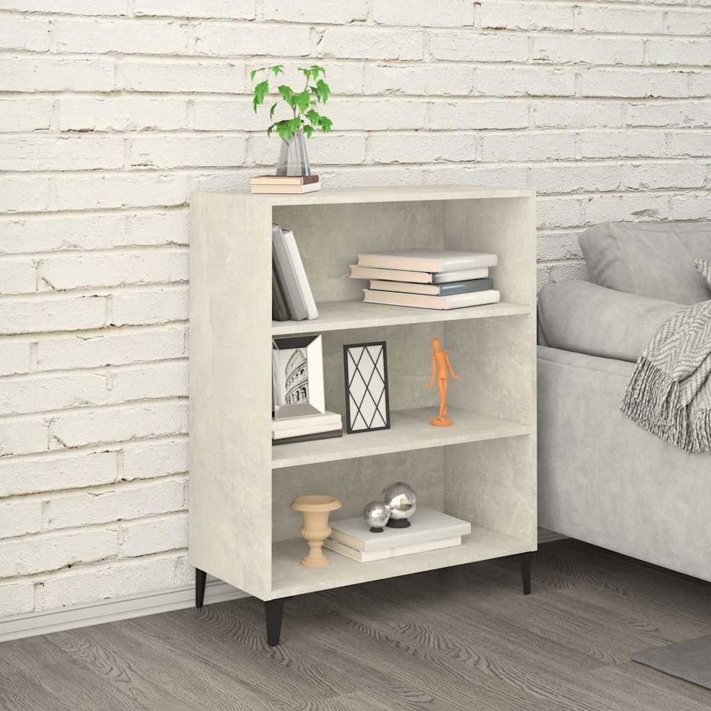 vidaXL Senkki betoninharmaa 69,5x32,5x90 cm tekninen puu