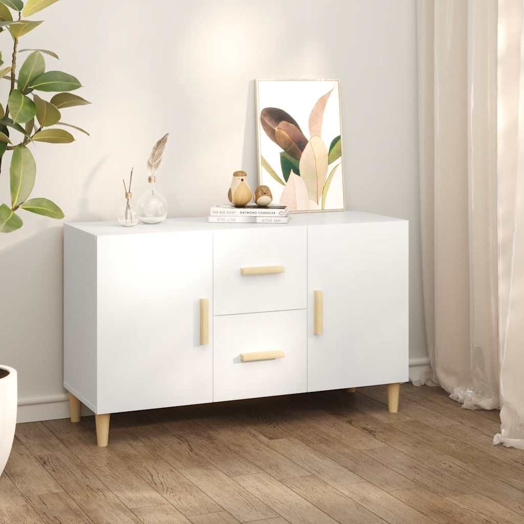 vidaXL Senkki valkoinen 100x36x60 cm tekninen puu