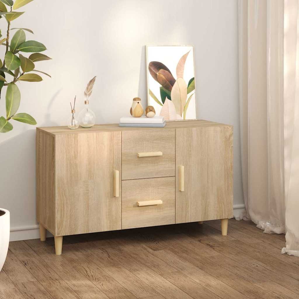 vidaXL Senkki Sonoma-tammi 100x36x60 cm tekninen puu