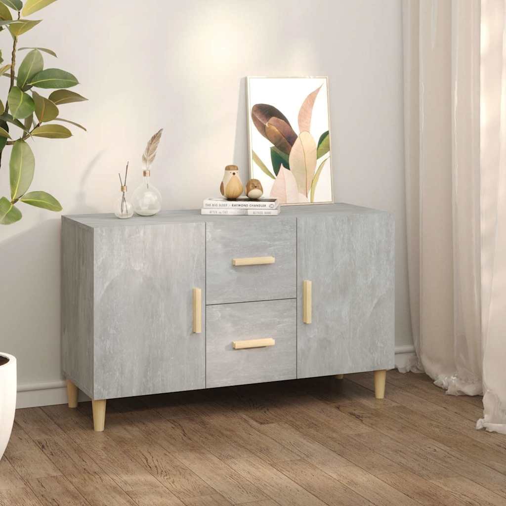 vidaXL Senkki betoninharmaa 100x36x60 cm tekninen puu