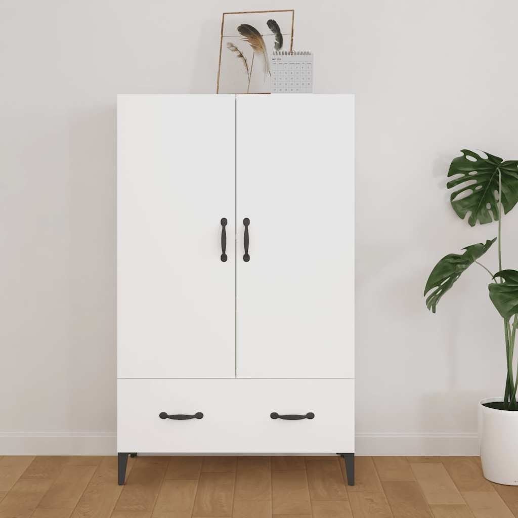 vidaXL Kaappi valkoinen 70x31x115 cm tekninen puu