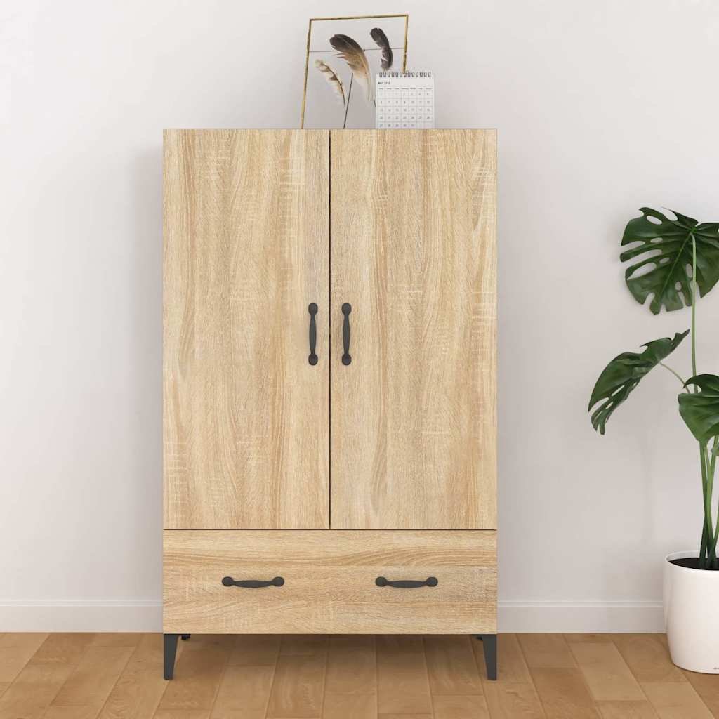 vidaXL Kaappi Sonoma-tammi 70x31x115 cm tekninen puu
