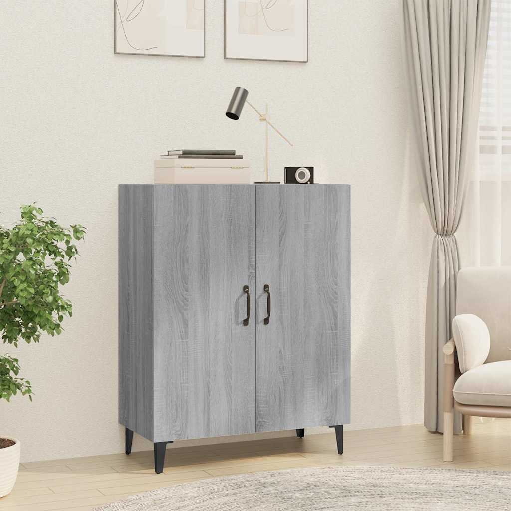 vidaXL Senkki harmaa Sonoma 70x34x90 cm tekninen puu