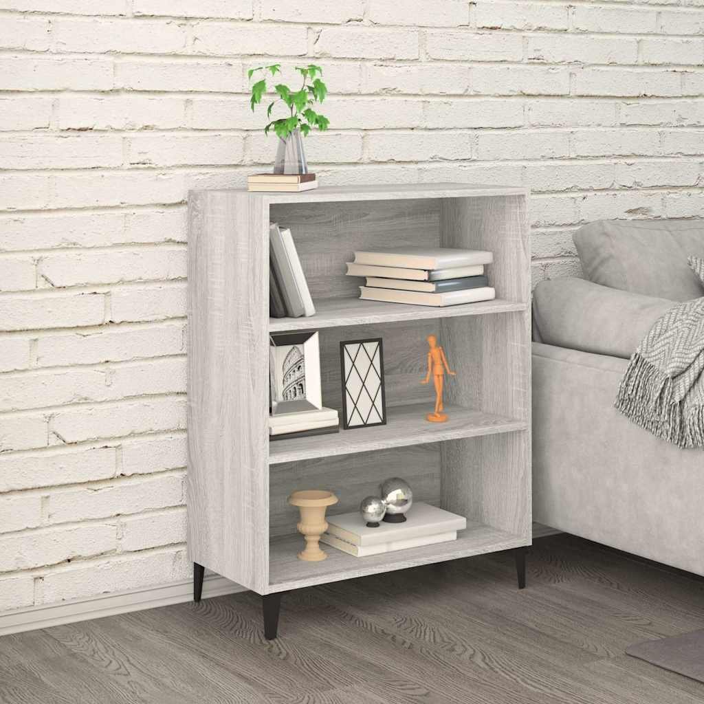 vidaXL Senkki harmaa Sonoma 69,5x32,5x90 cm tekninen puu