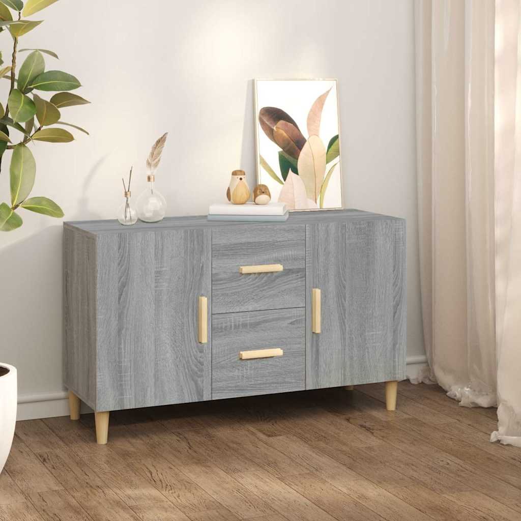 vidaXL Senkki harmaa Sonoma 100x36x60 cm tekninen puu