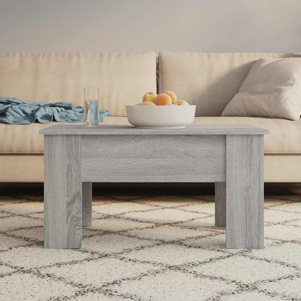 vidaXL Sohvapöytä harmaa Sonoma 79x49x41 cm tekninen puu