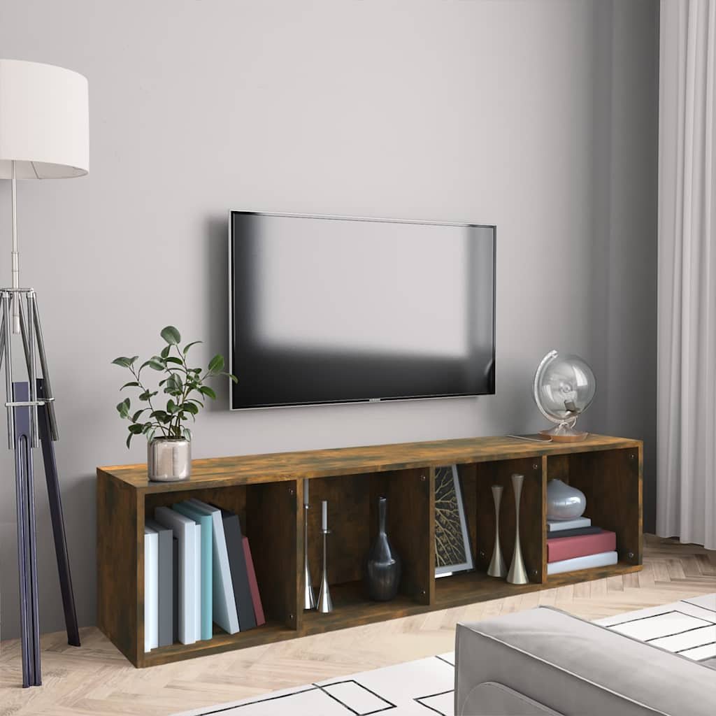 vidaXL Kirjahylly / TV-taso savutammi 143x30x36 cm tekninen puu