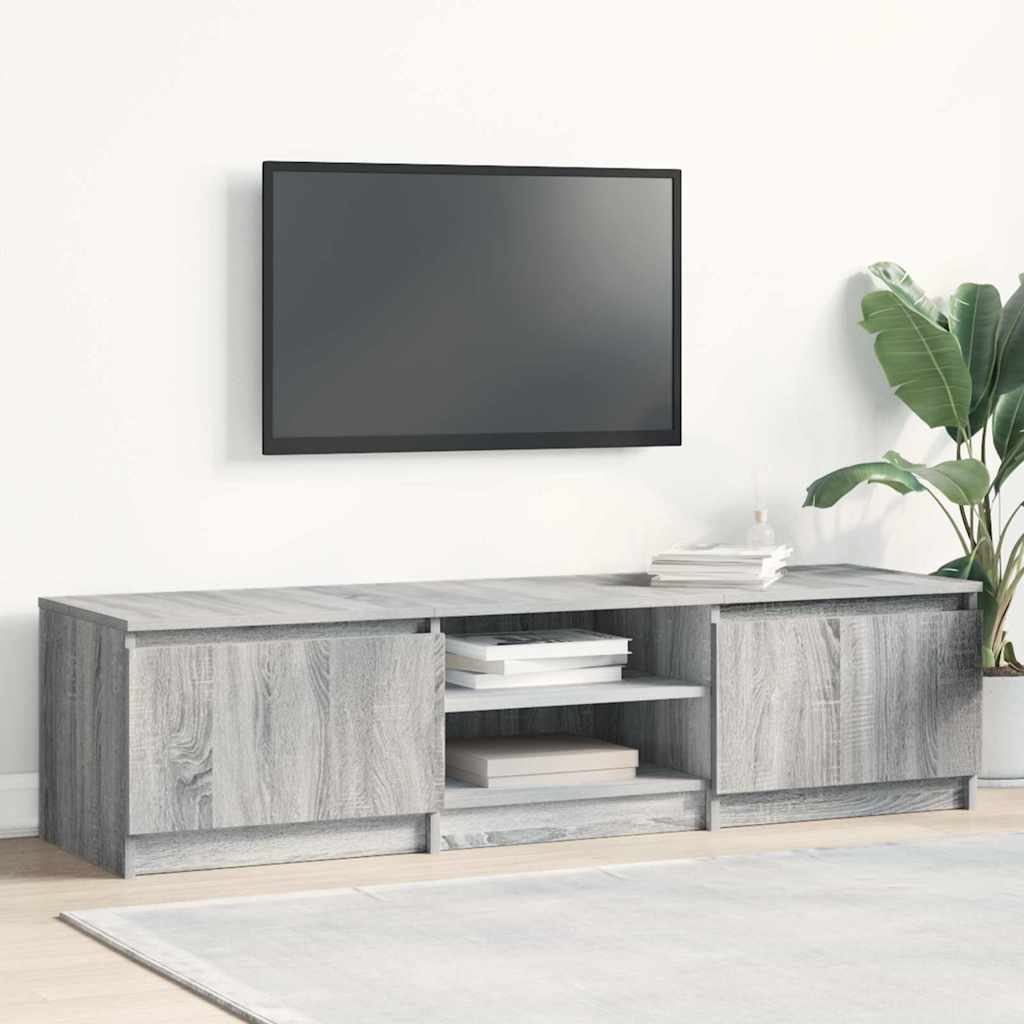 vidaXL TV-taso harmaa Sonoma 140x40x35,5 cm tekninen puu