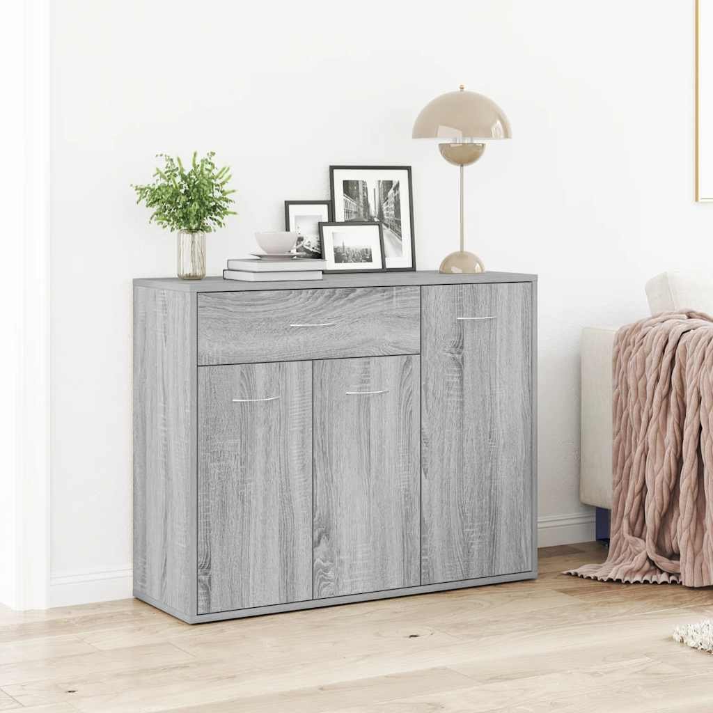 vidaXL Senkki harmaa Sonoma 88x30x70 cm tekninen puu