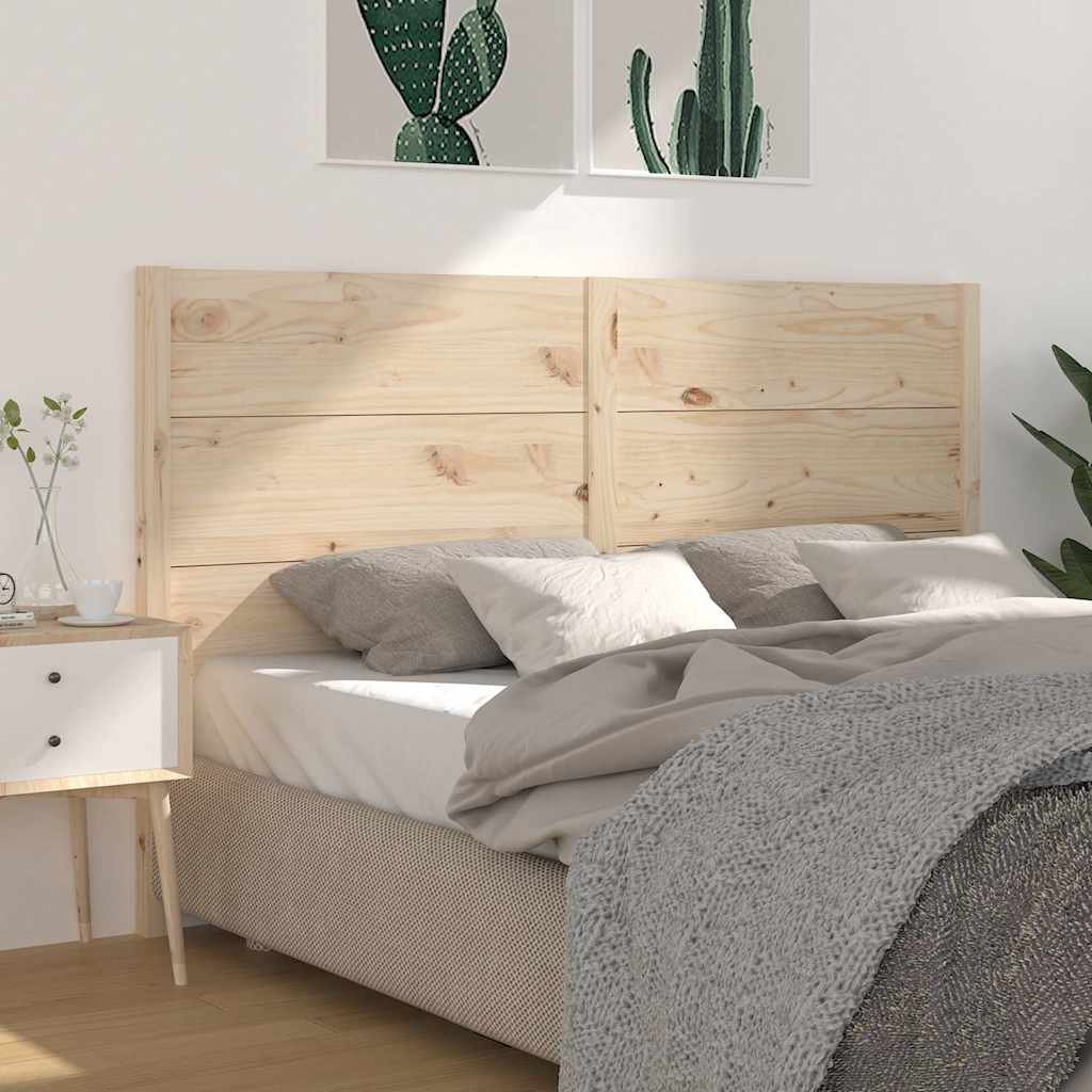 vidaXL Sängynpääty 141x4x100 cm täysi mänty