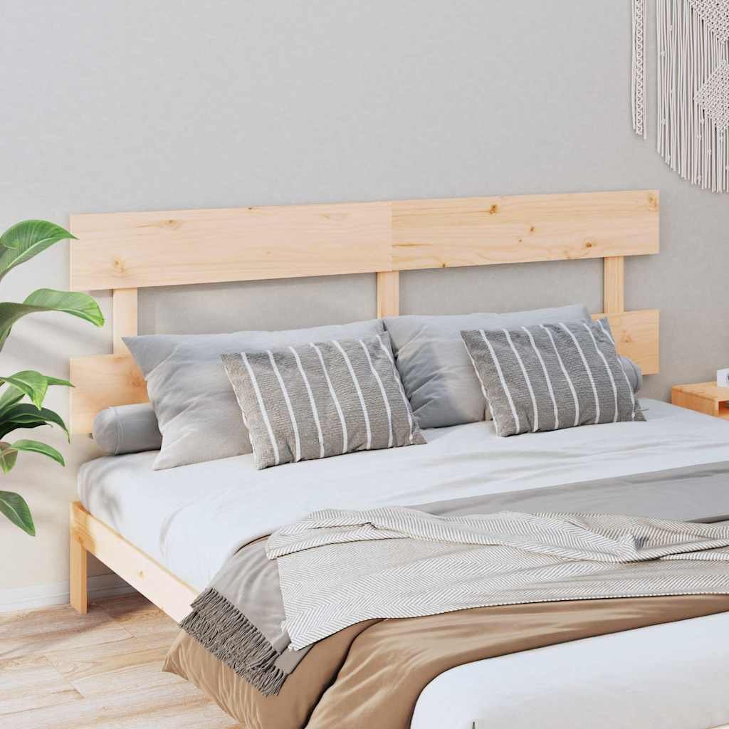 vidaXL Sängynpääty 204x3x81 cm täysi mänty