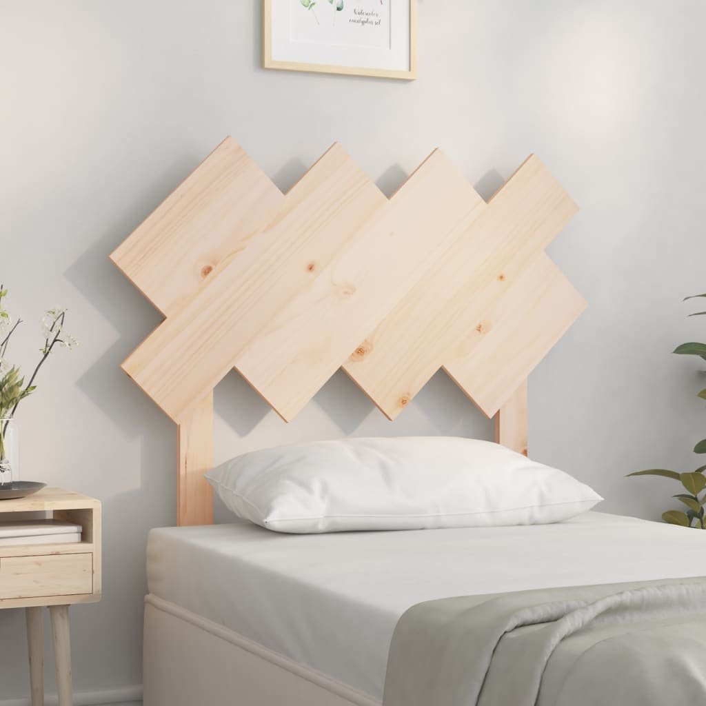 vidaXL Sängynpääty 92x3x81 cm täysi mänty