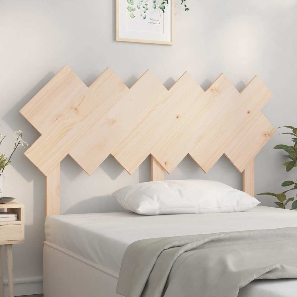 vidaXL Sängynpääty 132x3x81 cm täysi mänty