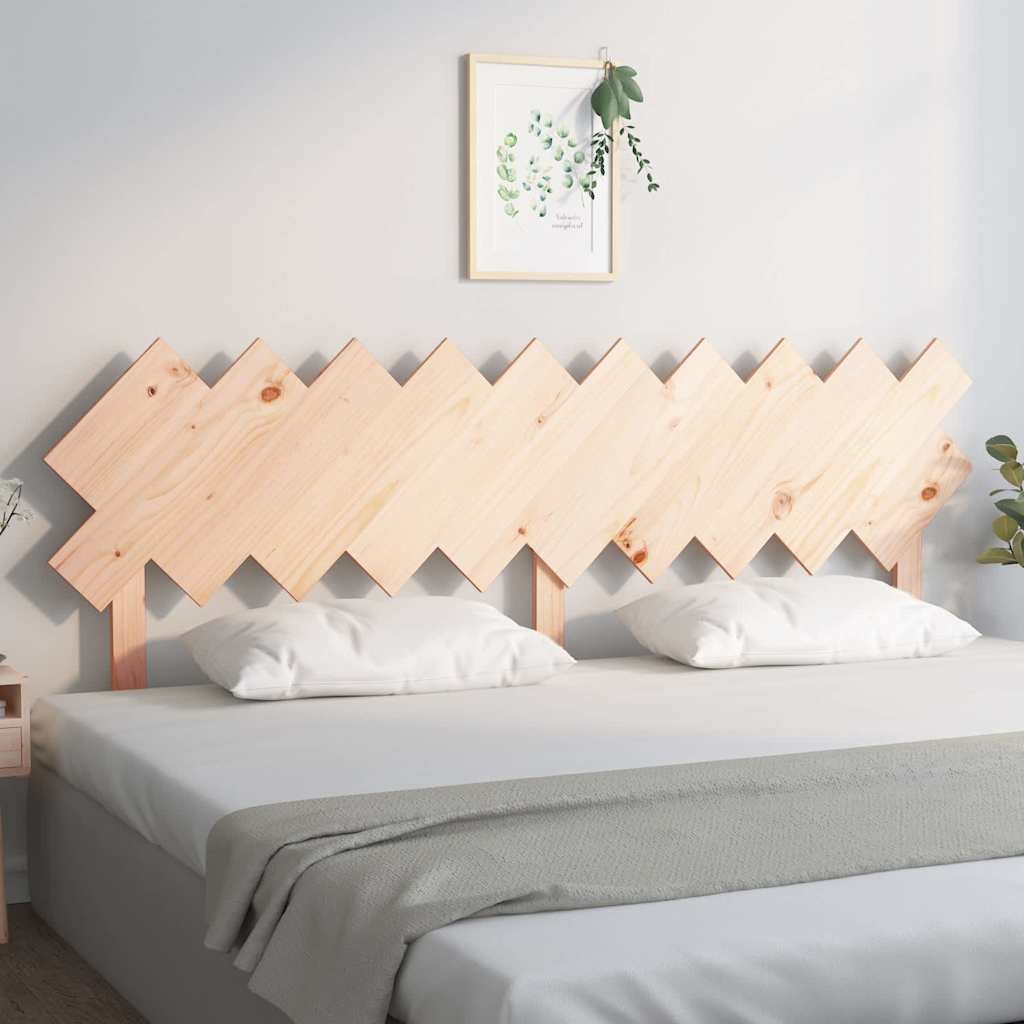 vidaXL Sängynpääty 196x3x80,5 cm täysi mänty