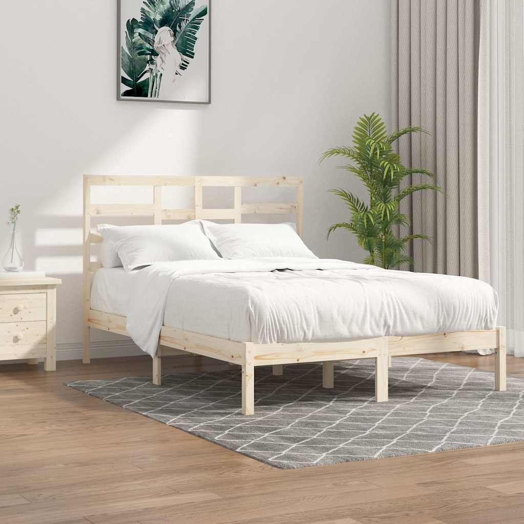 vidaXL Sängynrunko ilman patjaa massiivipuu 160x200 cm