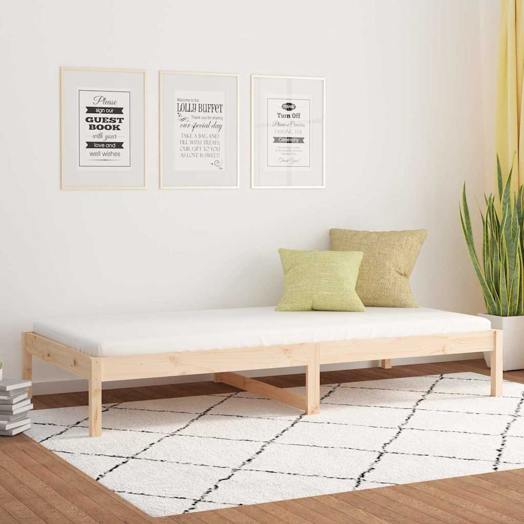vidaXL Sohvasänky 90x190 cm Single täysi mänty