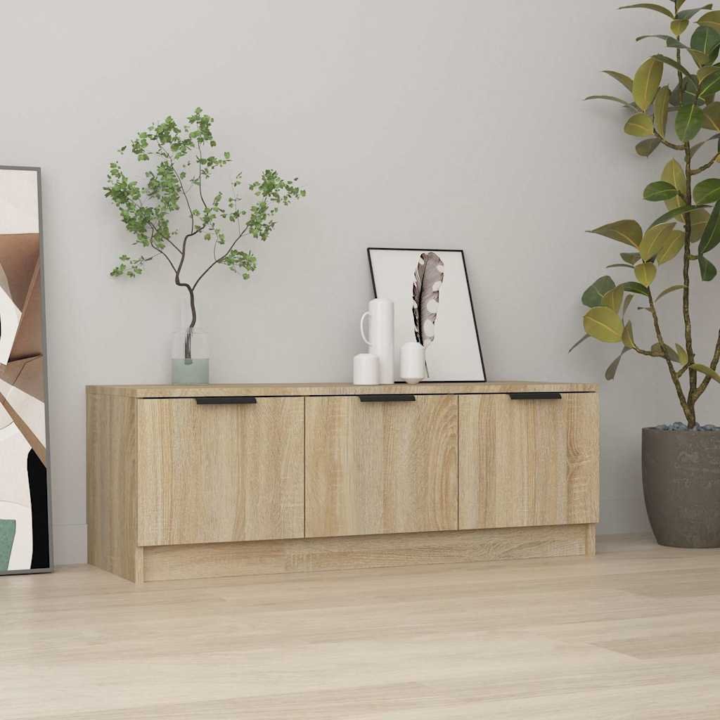 vidaXL TV-taso Sonoma-tammi 102x35x36,5 cm tekninen puu