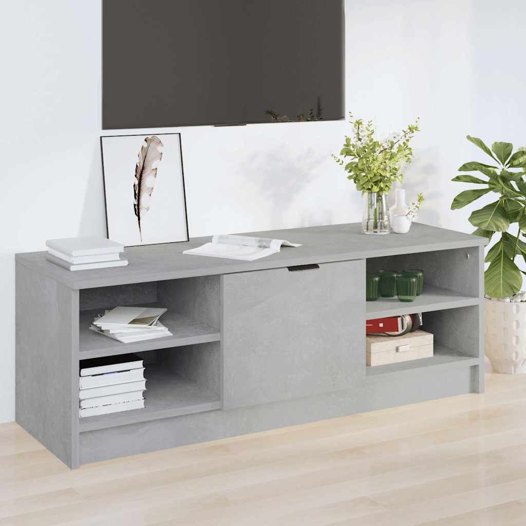 vidaXL TV-taso betoninharmaa 102x35,5x36,5 cm tekninen puu