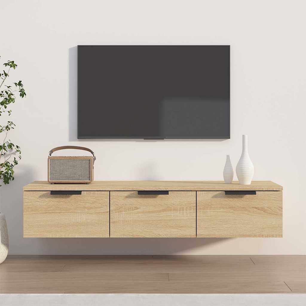 vidaXL Seinäkaappi Sonoma-tammi 102x30x20 cm tekninen puu