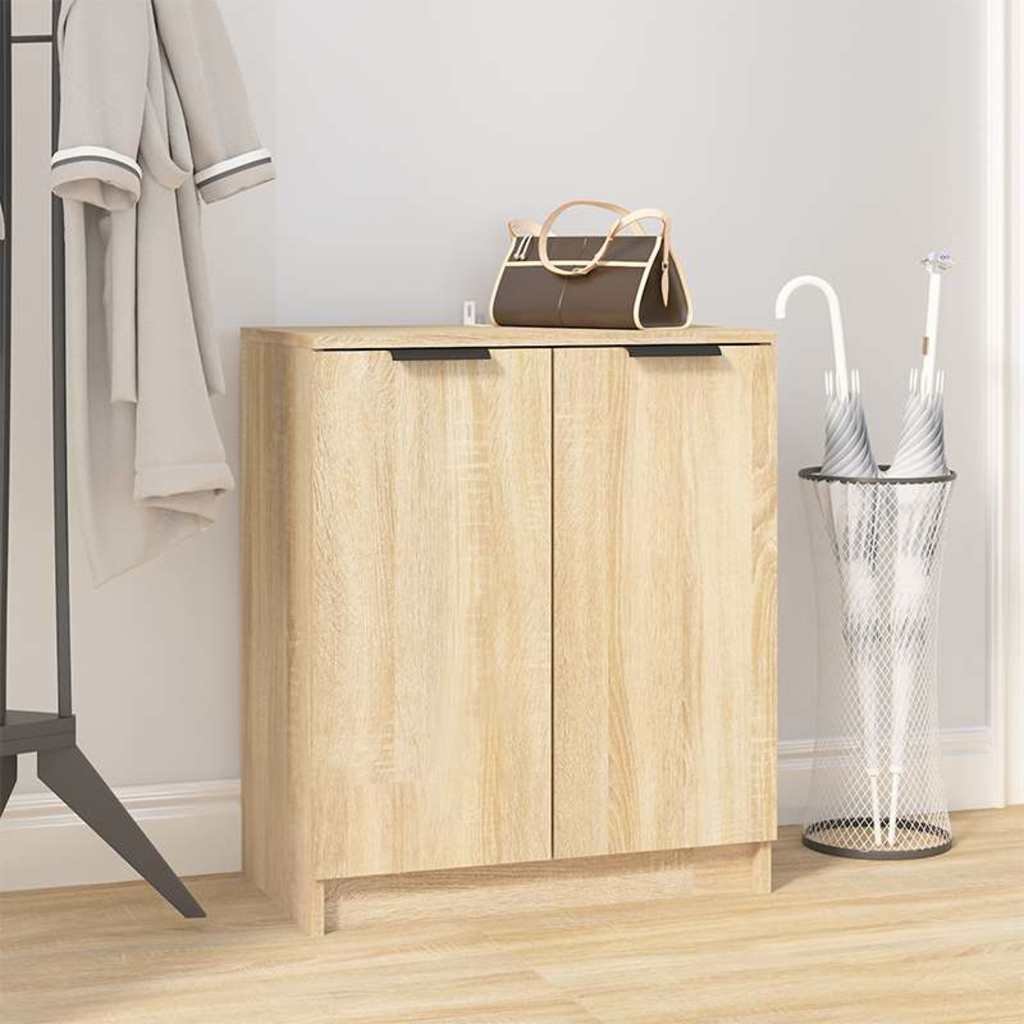 vidaXL Kenkäkaappi Sonoma-tammi 59x35x70 cm tekninen puu